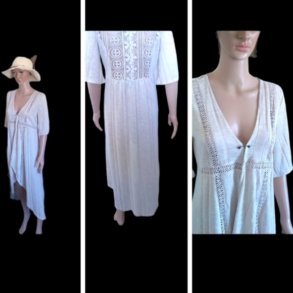 Rue 21 Lace Insert Cover Up Cream Size Medium - Picture 10 of 12